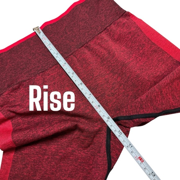 NWOT PINK Victoria’s Secret Red Seamless Leggings Sz Small Womens activewear - Picture 9 of 10